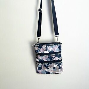 LeSportsac Three Zipper Nylon Bag